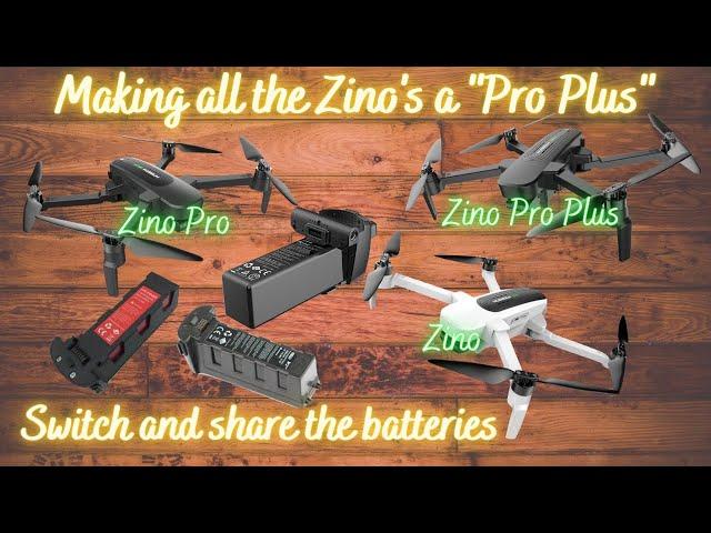 HUBSAN ZINO PRO+ / ZINO PRO PLUS / ZINO PRO - USING DIFFERENT BATTERIES (5000, 3000 & 4200 GIFI)