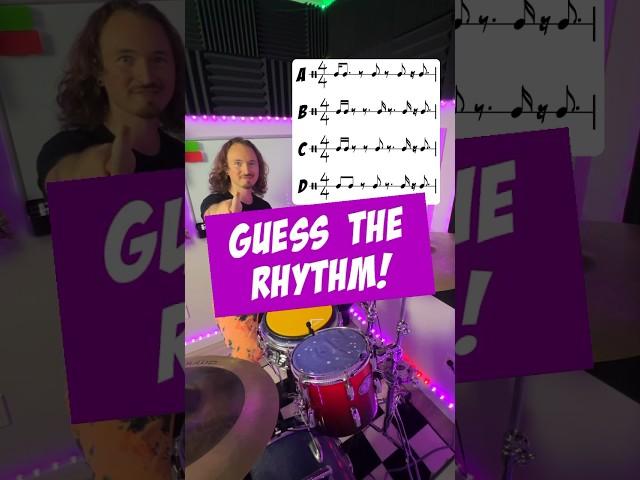 Guess the Rhythm  Write your answer in the comments #drumlessons #drums #rhythm #crashboompowdrums