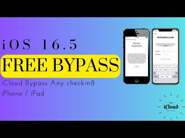 Free icloud bypass ios 16.5 - All checkm8 Devices