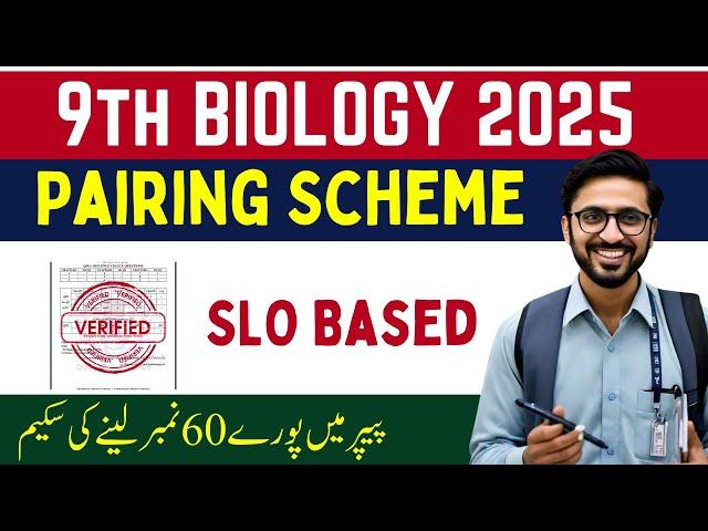 Class 9 Biology Pairing Scheme 2025 | Biology Pairing Scheme 9th Class 2025