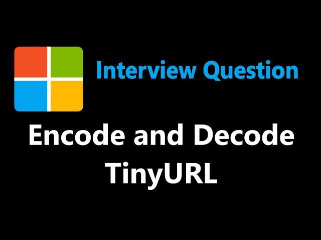 Encode and Decode TinyURL - Leetcode 535 - Python