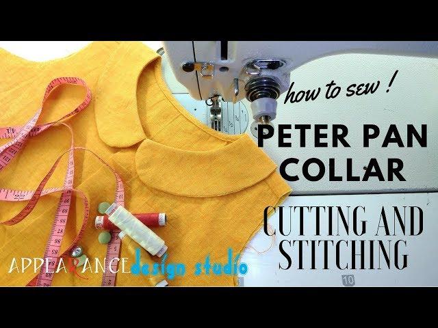 How To Sew Peter Pan Collar Cutting And Stitching Easy  Sewing Techniques For Beginners