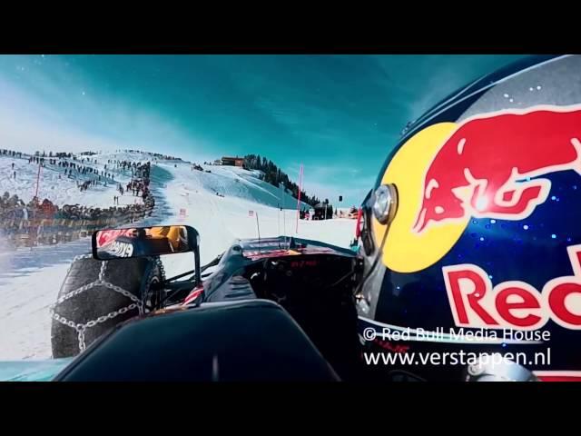 Max Verstappen vs. Aksel Lund Svindal on top of Hahnenkamm mountain, Kitzbühel, 14/01/2016