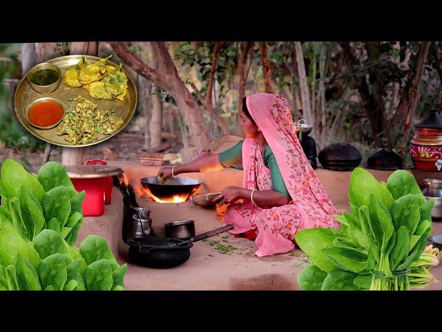 Palak Pakode Recipe | Healthy Village Food | Rural Life