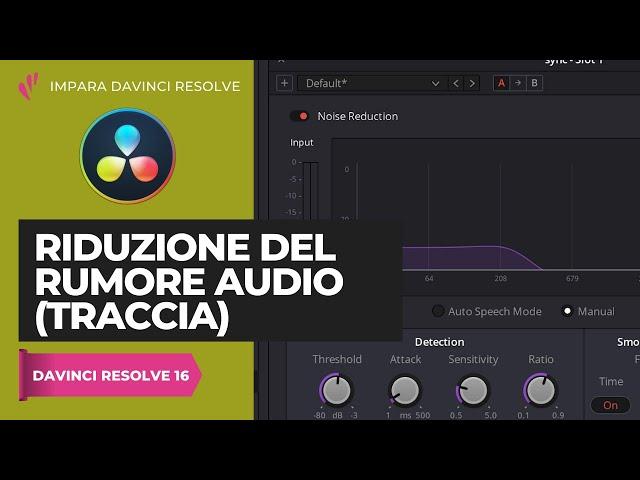 Riduzione del rumore audio su base traccia | Fairlight | Davinci Resolve ITA