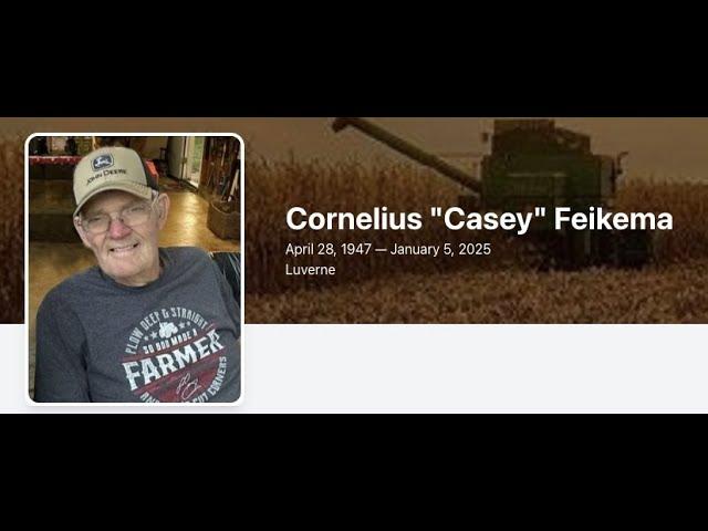 Funeral of Cornelius "Casey" Feikema - Luverne CRC January 9, 2025