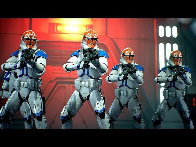 332nd Company Clone Troopers vs Purge Troopers - STAR WARS JEDI FALLEN ORDER NPC Wars