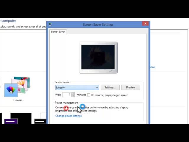 How Enable Screen Saver in Windows 8