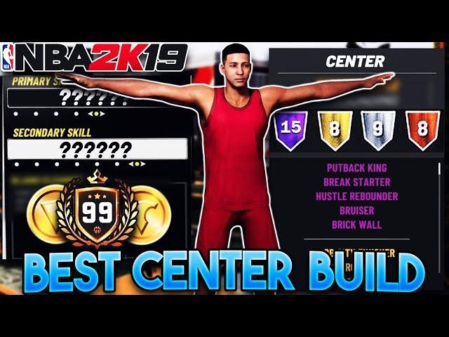 NBA 2K19 BEST CENTER BUILD! Best Big Man Build for Rebounding! (Best Glass Cleaner Build)