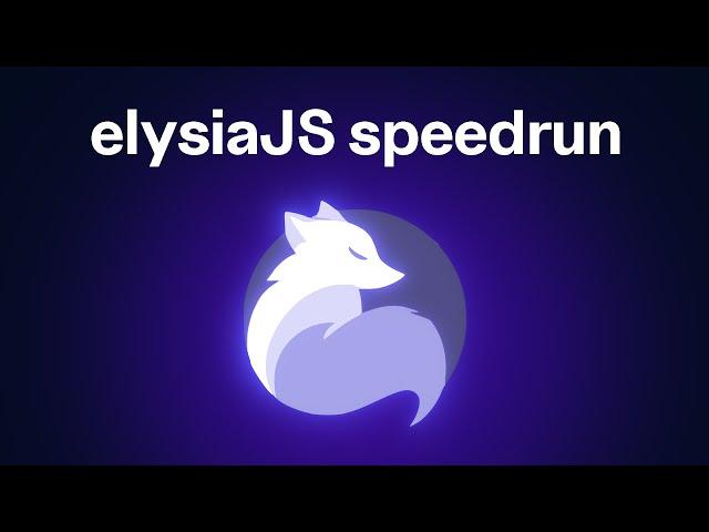 ElysiaJS Speedrun