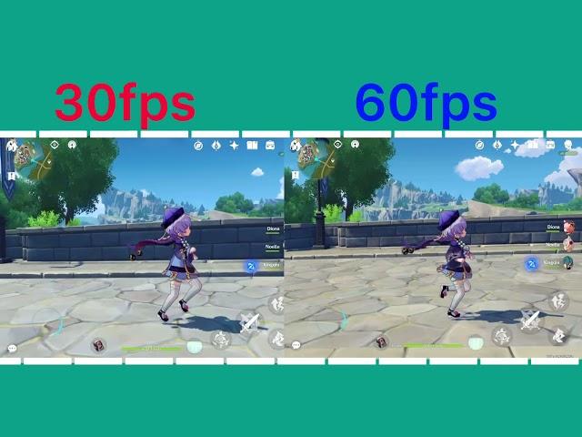 Genshin impact 60fps vs 30fps