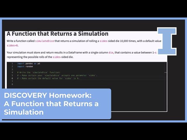 Mastery Platform Walkthrough: A Function that Returns a Simulation