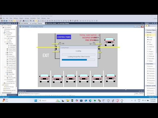 Automatic Car Parking System -PLC