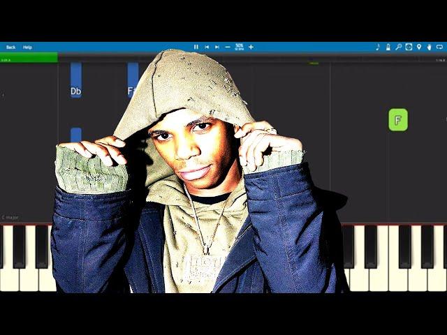 A Boogie Wit Da Hoodie - Look Back At It - Piano Tutorial