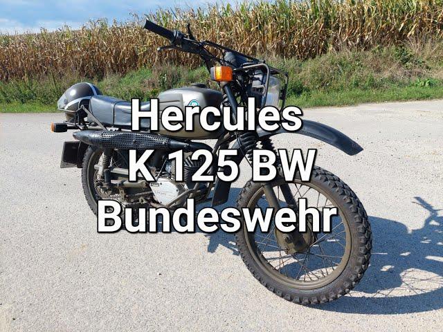 Hercules K 125 Bundeswehr, Krad, Kradmelder, BW, Walk Around, Start and Drive, Army