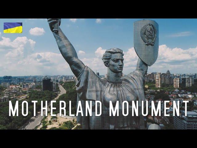 MOTHERLAND MONUMENT BY DRONE: KYIV, UKRAINE (4K Tour) Stunning Aerial, Drone, and Walking 4K Footage