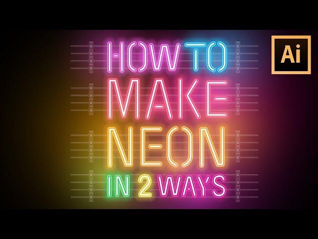 How to make neon effect in 2 ways