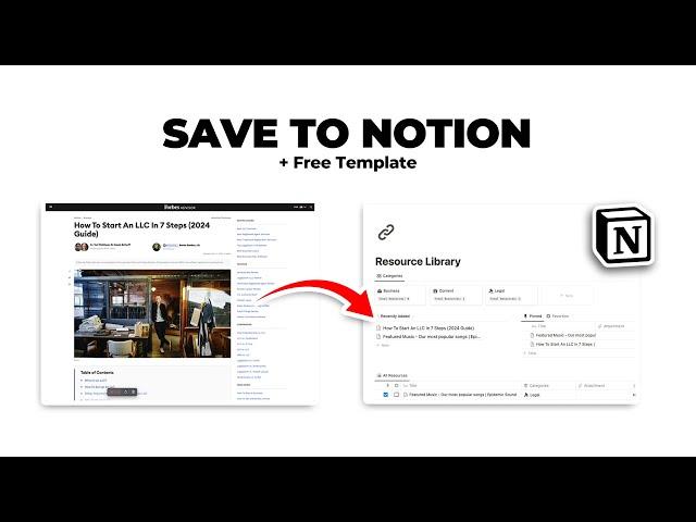 Your Notion Second Brain Needs This Tool! - How to use Notion Web Clipper Chrome