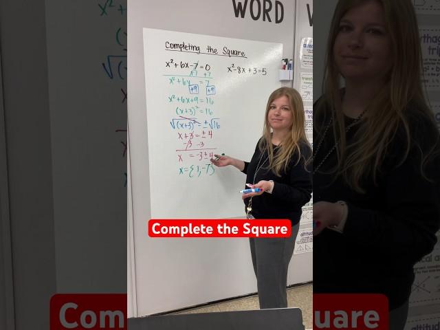 Completing the square! #math #algebra #iteachalgebra #mathematics