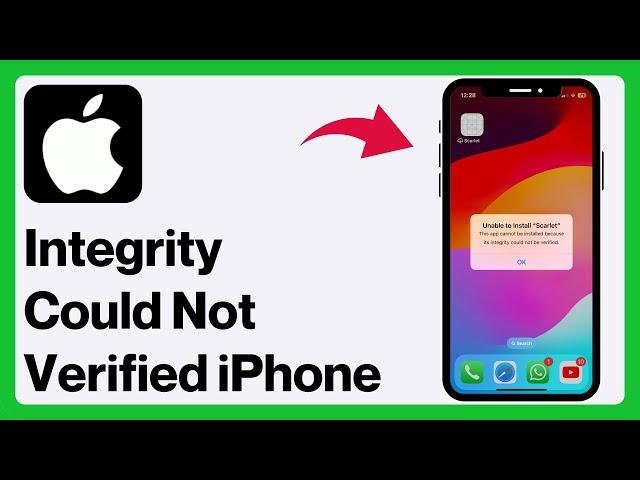 How to Fix “Integrity Could Not Be Verified” on iPhone - iPad 2024