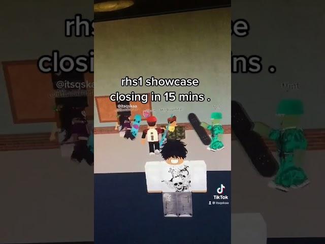 never played rhs1 but oof (3 mins left) | Roblox | #rhs #robloxianhighschool  #roblox