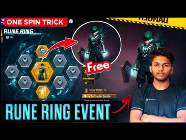 FREE FIRE NEW RUNE RING EVENT  GET LIMITED EDITION ENCHANTER BUNDLE