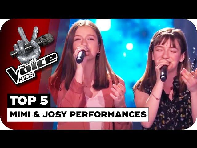 TOP 5 MIMI & JOSY PERFORMANCES | The Voice Kids