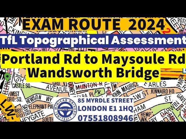 TfL Topographical Skills Assessment Test 2024 | Exam Route Mock Test Free | Topographical Training