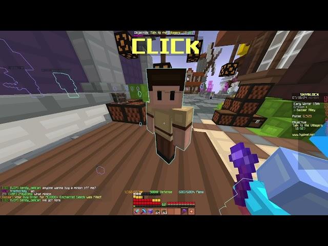 Bazaar Flipping and Macroing To Hyperion In Hypixel Skyblock (Part 1)