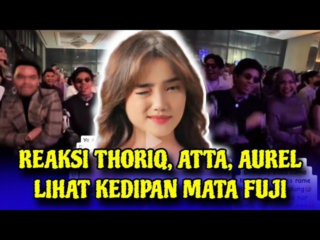 Reaksi Thoriq Atta Aurel Lihat Kedipan Mata Fuji di Video Replay Tiktok 2023