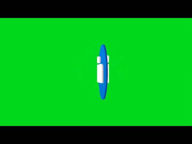 3D Linkedin Logo Green Screen