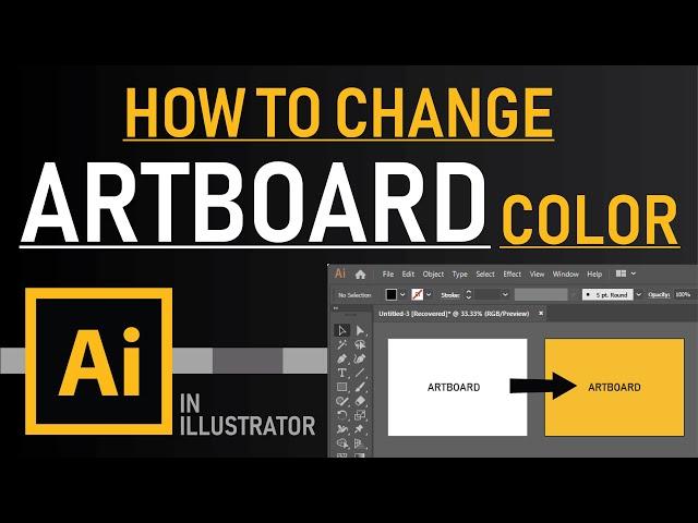 How to change Artboard Background Color in Illustrator | Quick Method | Zeedign Tutorials