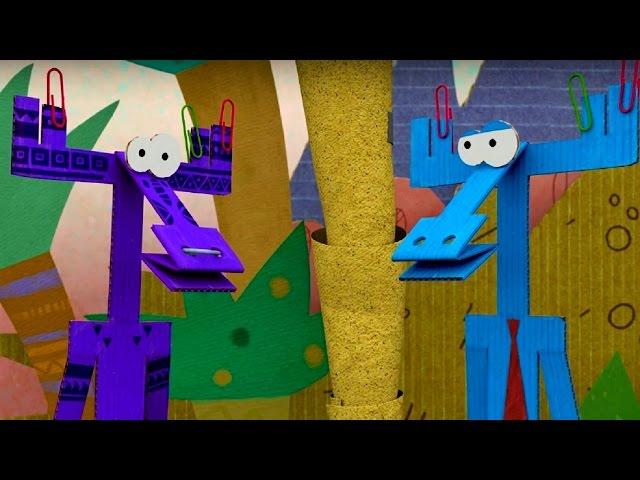 Бумажки - Сборник серий про путешествия Ари и Тюк-Тюка!  - мультфильм про оригами для детей