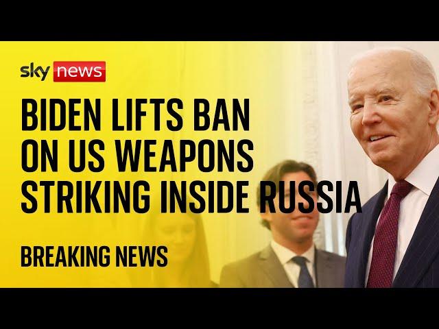 BREAKING: Biden lifts ban on Ukraine using US missiles to strike inside Russia - report