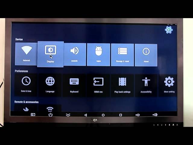 How to adjust the screen size for Android TV Box