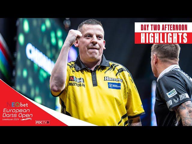 COMEBACK COMPLETE!  | Day Two Afternoon Highlights | 2024 European Darts Open