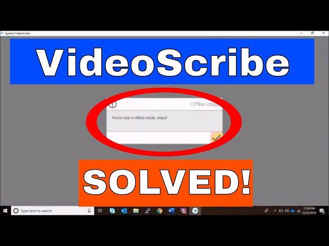 Videoscribe whitescreen problem solved with proof. Easy!