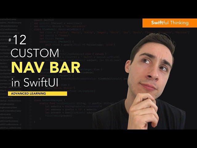 Create a custom navigation bar and link in SwiftUI | Advanced Learning #12