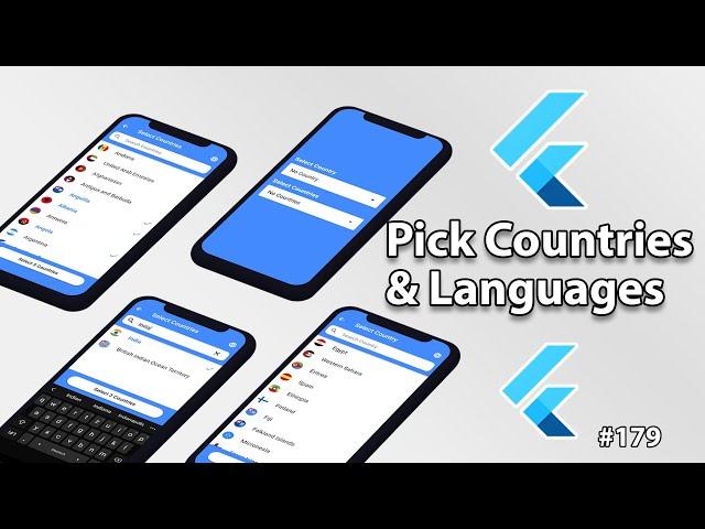 Flutter Tutorial - Single & Multi Selection ListView - Country Code Picker