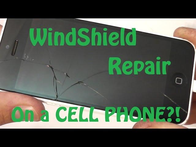 Using a Windshield Repair Kit on a Cracked Smart Phone