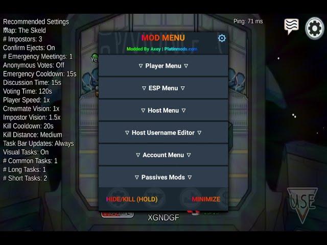 Among Us Mod Menu 2021.11.9.5 | ESP | Kill Players | Show Player Roles
