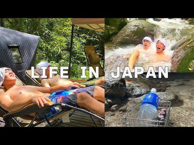 [Vlog] Daily life in Japan , I went to a tent sauna with my friends on day off!