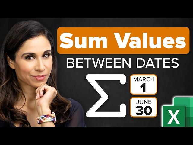 Excel SUMIFS Date Range Formula | Sum between dates & sum with multiple criteria