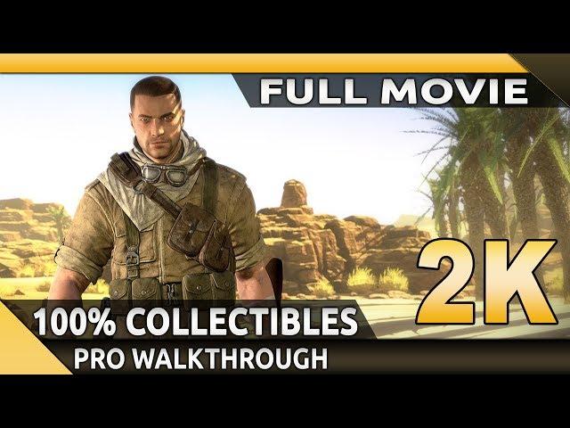 A Sniper stops conflicts in North Africa in WW2  - Snipe Elite 3 - Full Movie - 100% Collectibles