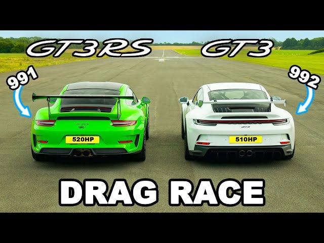 New Porsche 911 GT3 v GT3 RS: DRAG RACE *992 v 991*