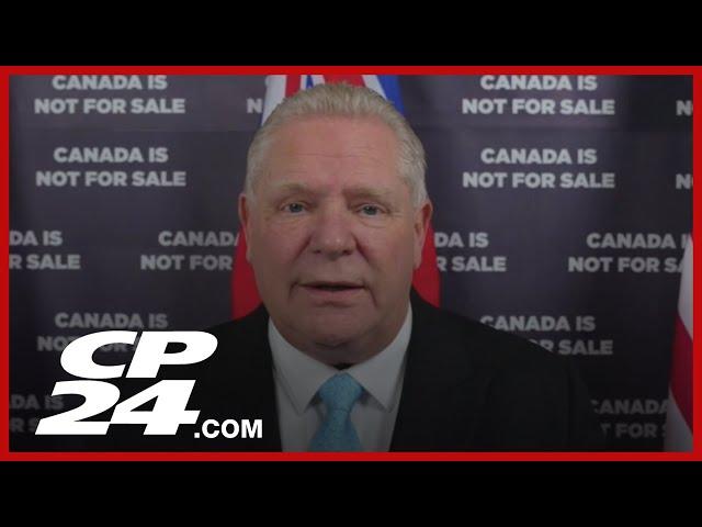 ‘We have to retaliate’ as Trump tries to destroy Canadian businesses | Doug Ford on ABC