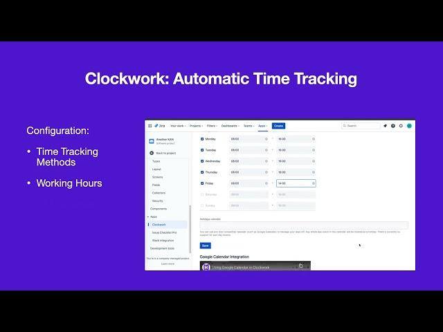 Clockwork for Jira: Automatic Time Tracking