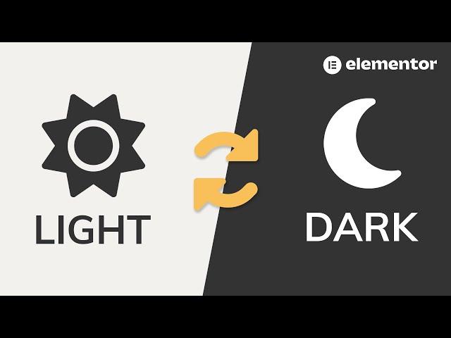 Elementor Light/Dark Theme Toggle - No Plugins!