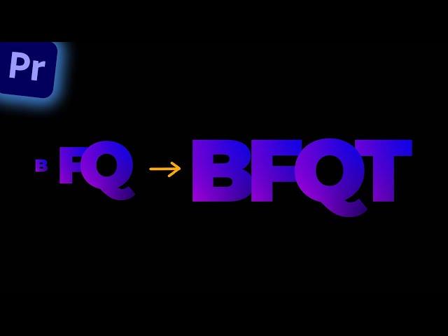 Gradient Pop Up Text Animation in Adobe Premiere Pro 2023