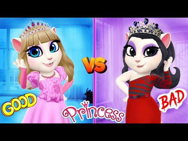 GOOD VS BAD Princess | My Talking Angela 2